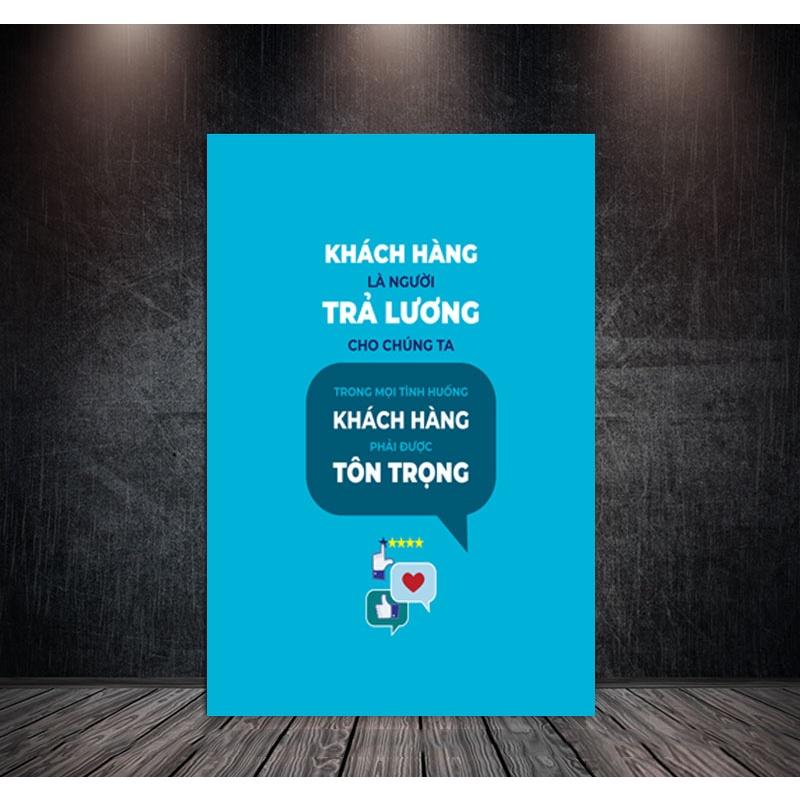 Tranh treo tường canvas 1 bức tạo động lực, tranh slogan trang trí văn phòng, tranh cổ động treo phòng làm việc, chữ 01