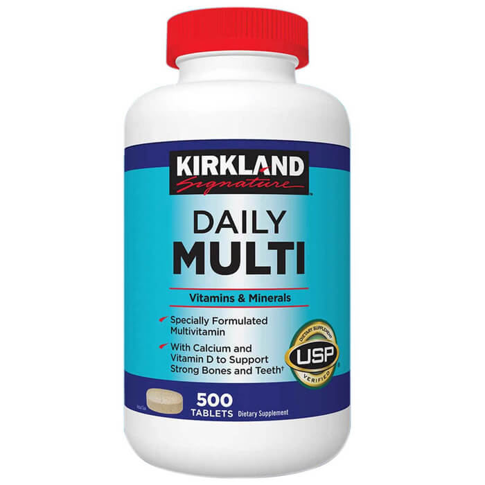 Hình ảnh Vitamin Tổng Hợp Multivitamin Kirkland 500 Viên cho người dưới 50 tuổi, bổ sung vitamin khoáng chất cho cả nam va nữ, tăng cường hệ miễn dịch, sáng mắt, giảm căng thẳng mệt mỏi