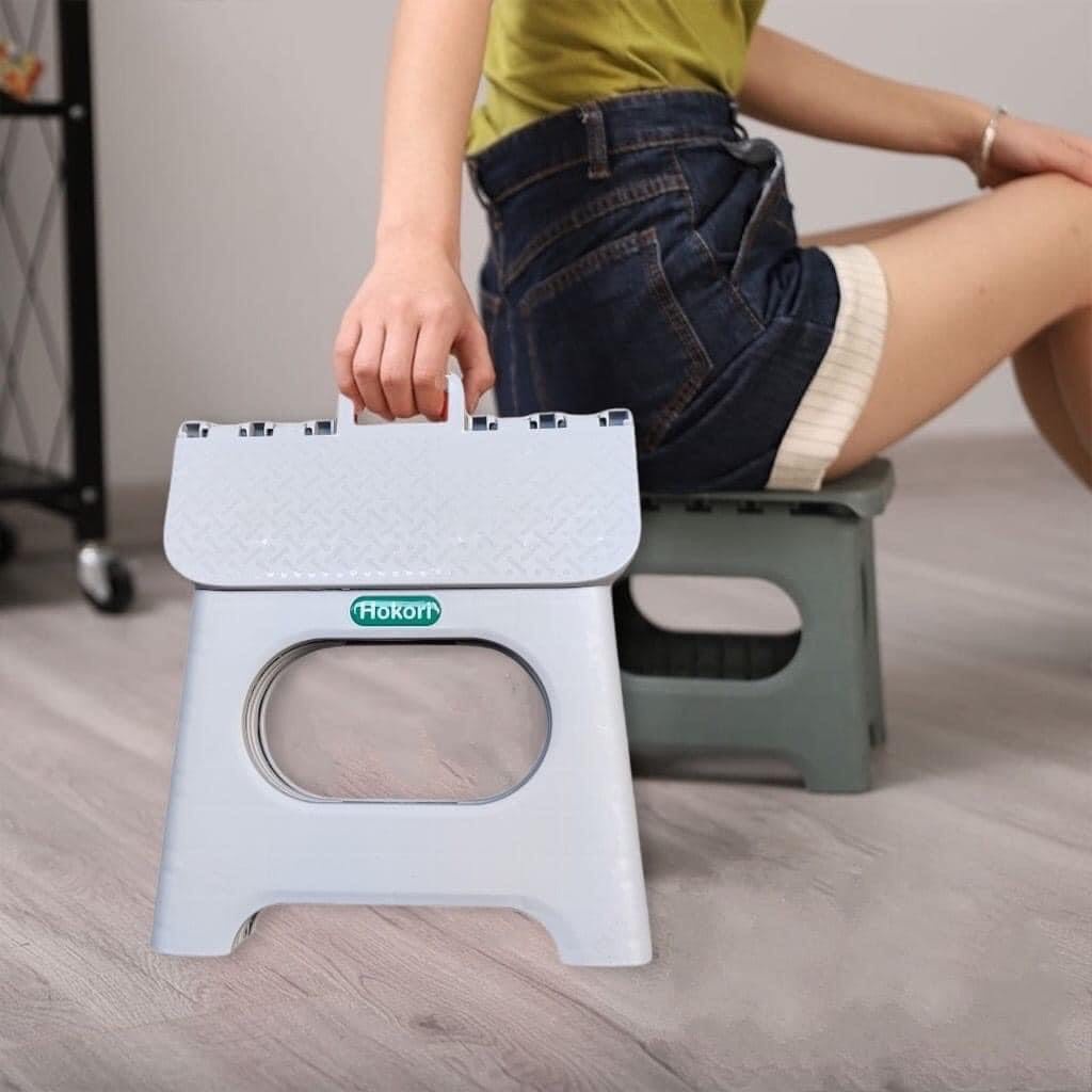 Ghế đẩu gấp gọn Hokori nhựa Việt Nhật - Ghế Đẩu,Ghế Xếp Lùn, Ghế Đẩu Gập Gọn Dễ Dàng Mang Theo Du Lịch - Hàng Việt Nam
