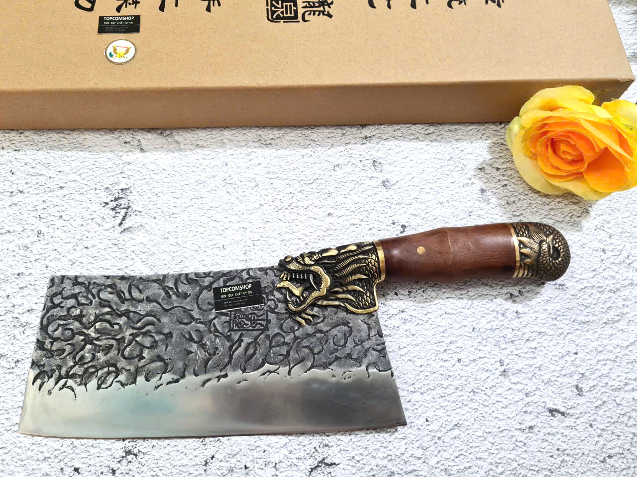 DAO BẾP - DAO THÁI KHÂU RỒNG MÃ A5 DT152 NT topcomshop vn