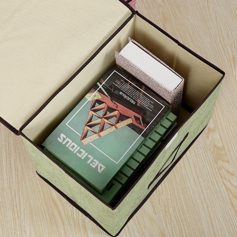 SÉT 2 TÚI VẢI ĐỰNG ĐỒ KHUNG CỨNG