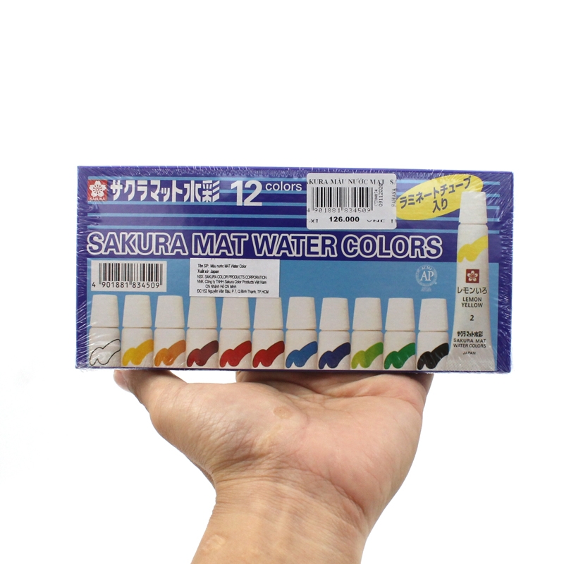 Màu Nước Sakura Mat Water Color 5ml 12 Màu