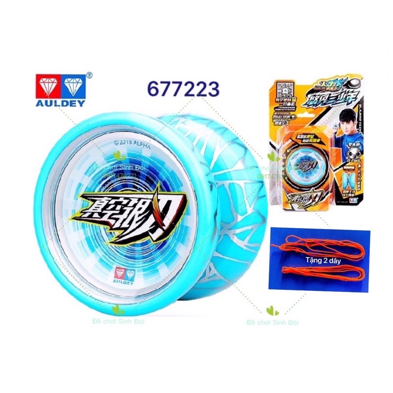 Đồ chơi yoyo 677223 màu xanh lợt - tặng 2 dây