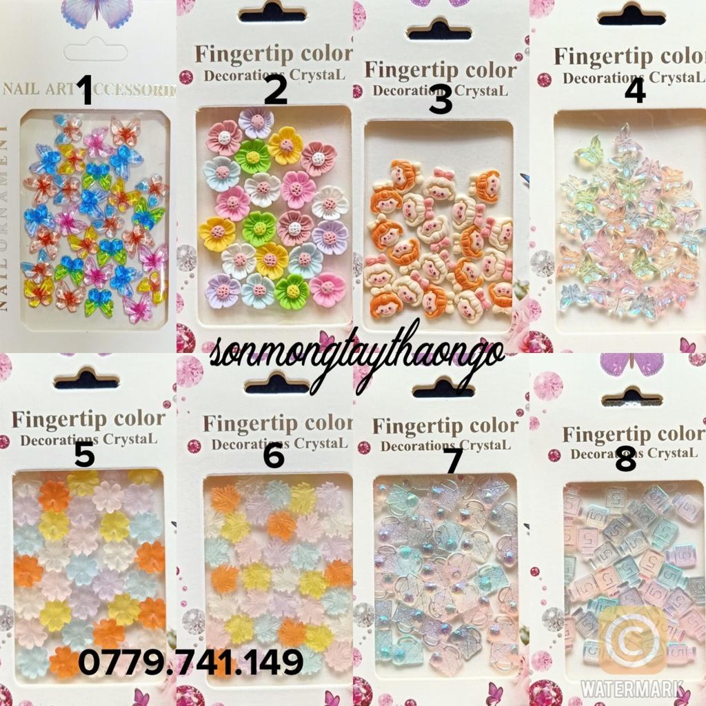Charm nơ, charm thú đính móng dành cho Nail 25k/1 set