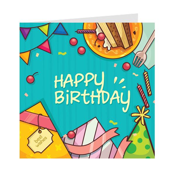 Thiệp sinh nhật Birthday - Thiệp Grey nhỏ 9x9cm - 09BD21