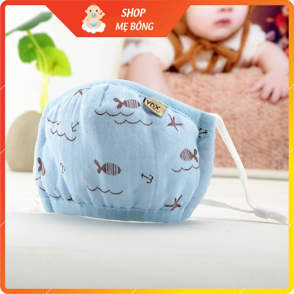 Khẩu trang vải cho bé cao cấp 100% COTTON