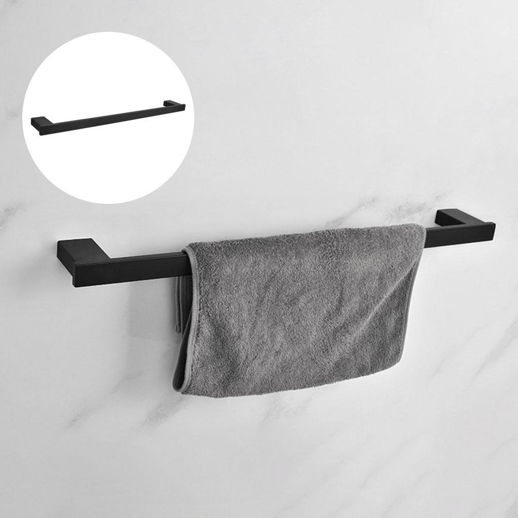 Wall Mounted Bath Towel Rack Towel Bar Kitchen Towel Rag Universal Organizer
