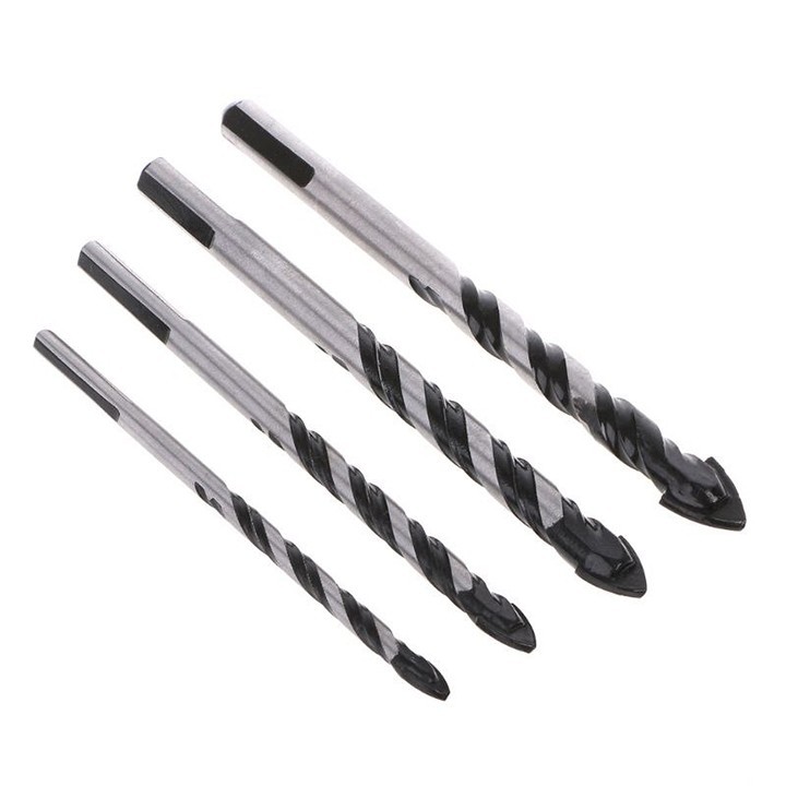 Bộ 4 mũi khoan kính 2 cạnh 6-12mm