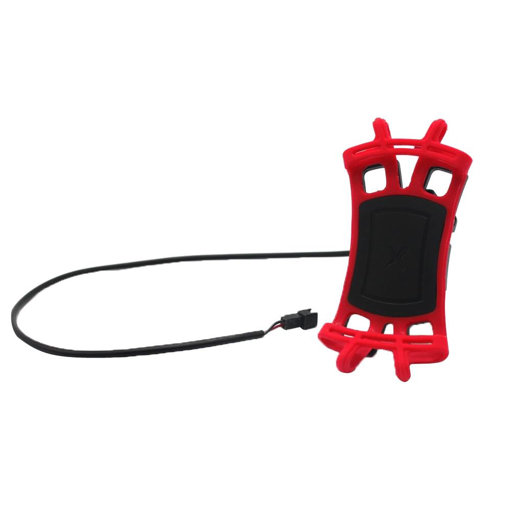 Motorcycle Handlebar Phone Mount Holder USB Charger for
