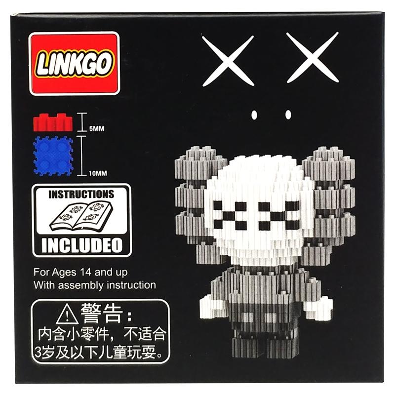 Đồ Chơi Lắp Ráp Mô Hình Nhân Vật Kaws - LinkGo 68113