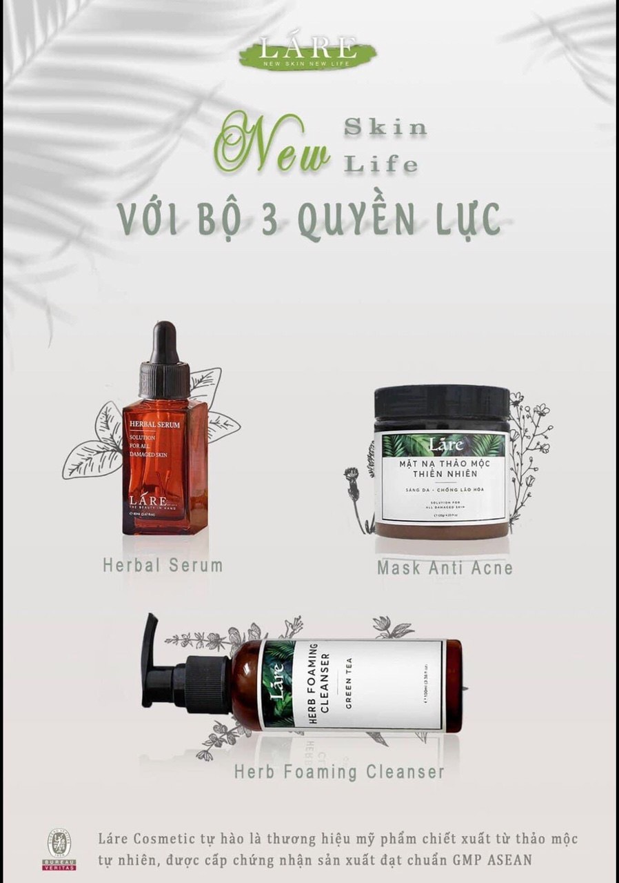 Bộ Ba Ngăn Ngừa Mụn Thanh Dược (1 Serum Thanh Dược + 1 Mặt nạ thảo dược + 1 Sữa rửa mặt hữu cơ)