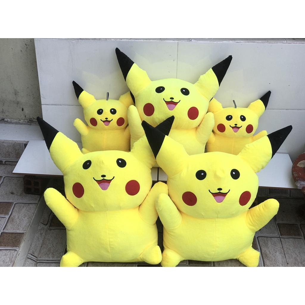 Gấu bông picachu đáng yêu tinh nghich được may bởi vải co dãn 4 chiều Hàn Quốc