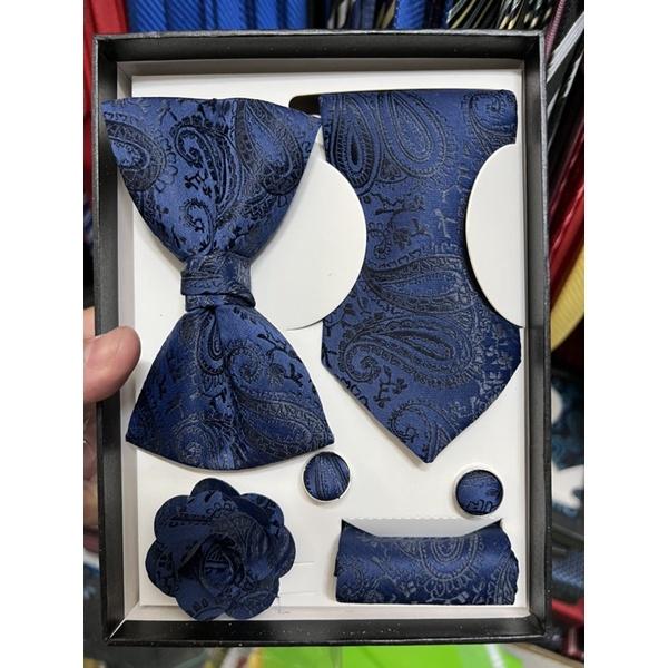 Cà vạt nơ chú rể 2020 GIANGPKC Cavat chú rể 6cm kèm nơ đen