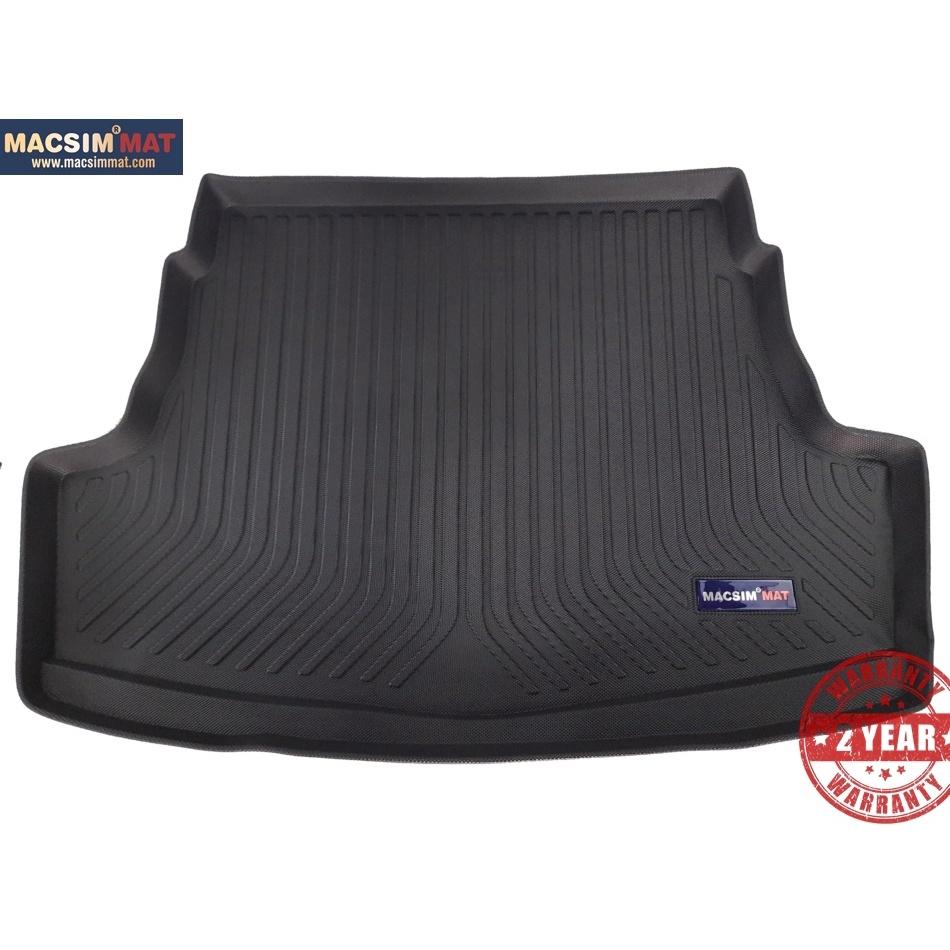 Thảm lót cốp xe ô tô TOYOTA VIOS (2014-2017) nhãn hiệu Macsim chất liệu TPV cao cấp màu đen (055)