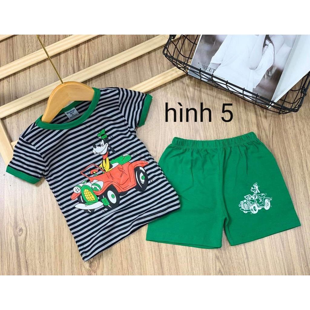 Sỉ BỘ NGẮN TAY DỄ THƯƠNG THUN COTTON BÉ TRAI - ĐỒ BỘ TRẺ EM