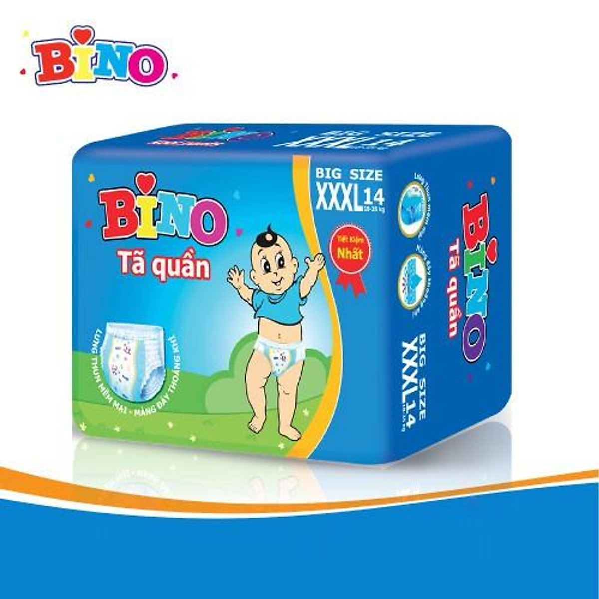 Tã/bỉm quần bino kool pants big size XXXL14 cho bé ( 18-35kg )