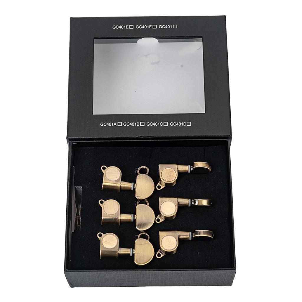 Đàn Guitar Khóa Chỉnh Âm Guitar Điện Đóng Hoàn Toàn Máy Đầu Núm Đồng