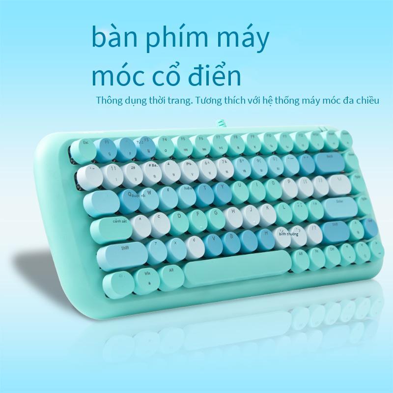 Giao Hàng Nhanh Đu Quay Tay MOFII Có Dây Xanh Trục Retro Punk Ánh Sáng Trắng Bàn Phím Cơ Candy-M Bàn Phím Cơ Mini