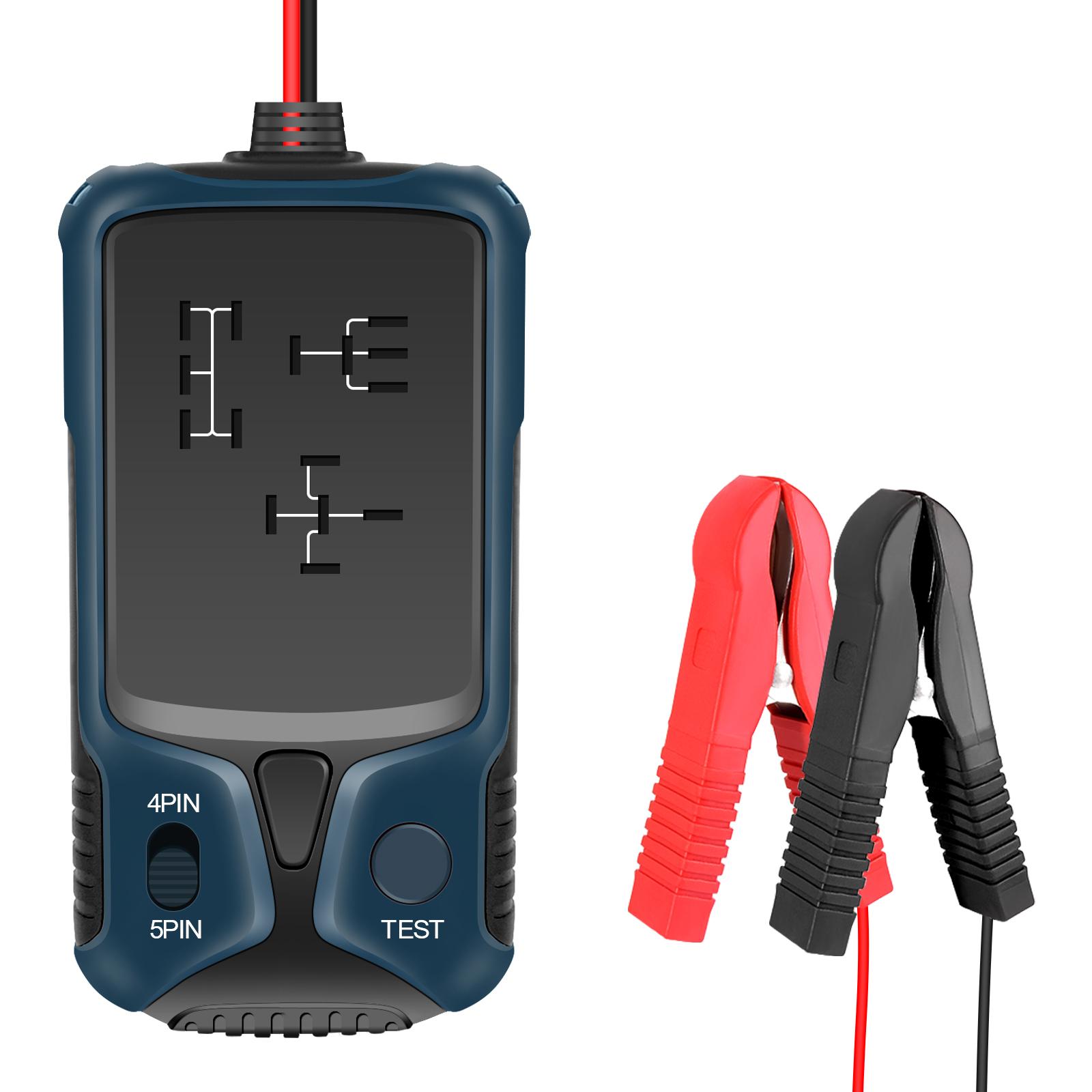 Auto Relay Tester, 12V Battery Checker, Universal Car Relay Diagnostic Tool Voltage Detector