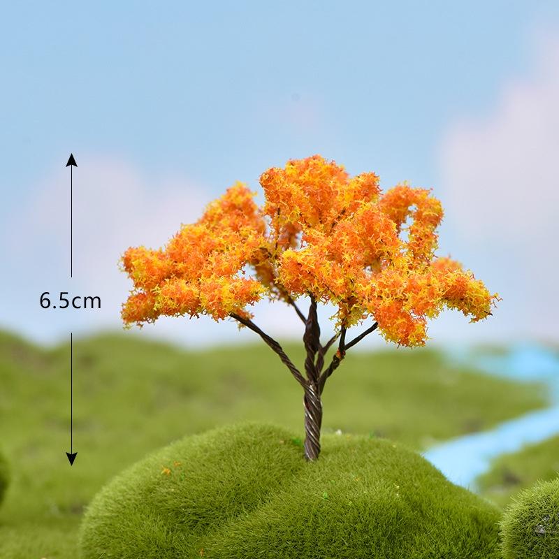 Cây có hoa giả trang trí tiểu cảnh, sân vườn, sen đá, terrarium, thiết kế cảnh quan