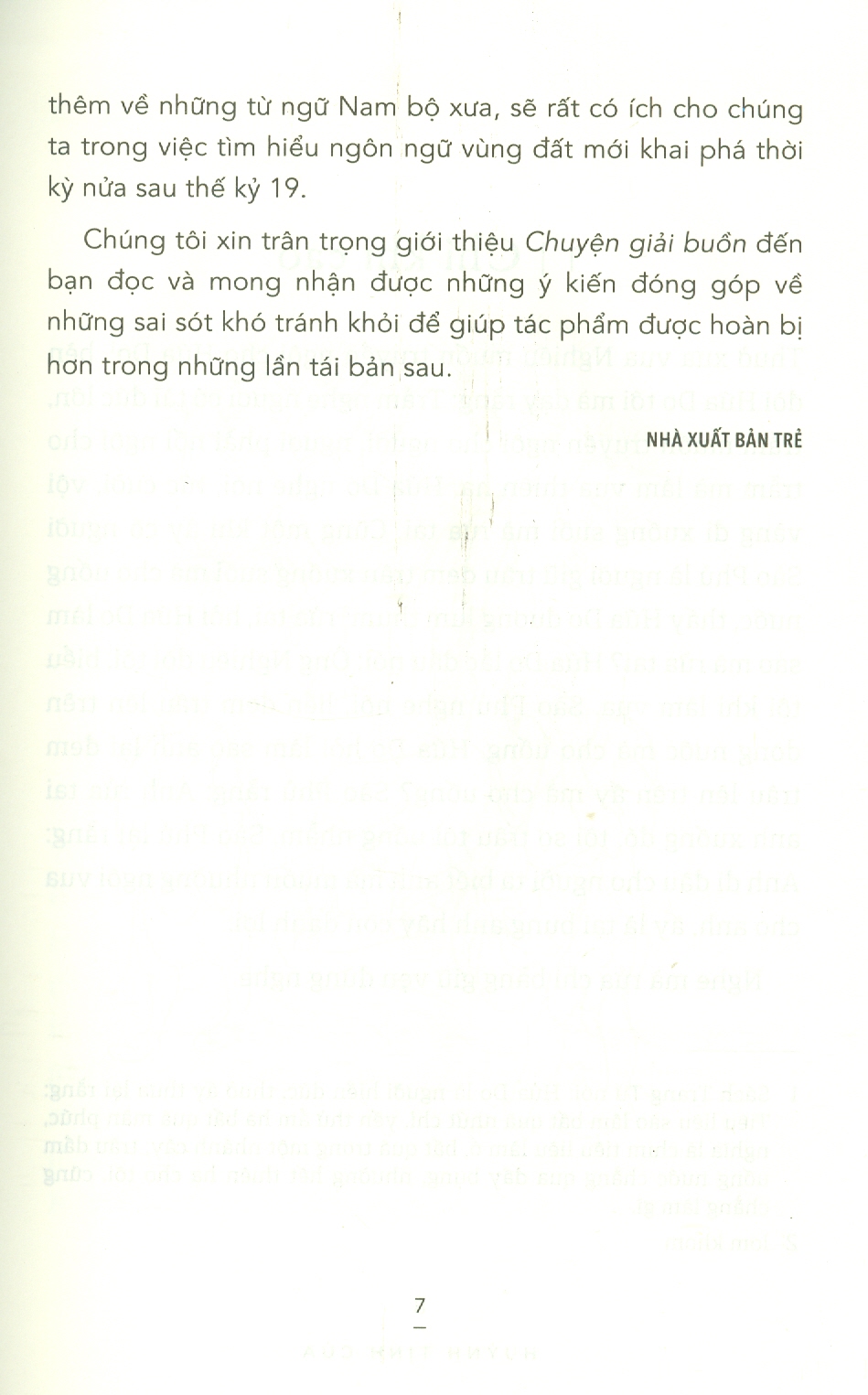 Chuyện Giải Buồn