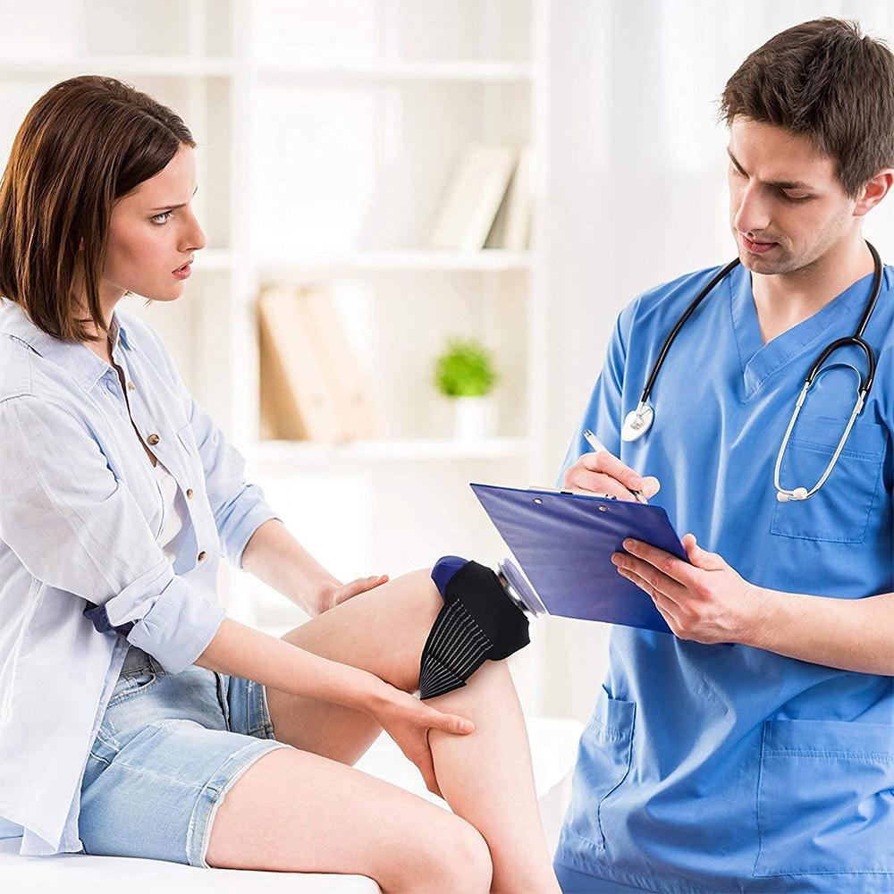 1PCS 62/104cm nylon sọc băng băng băng di động cho bộ bảo vệ gói băng đầu gối Color: Auburn