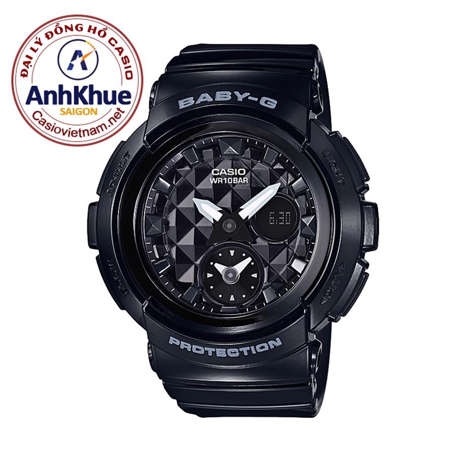 Đồng Hồ Nữ Casio Baby G BGA-195-1ADR Dây Nhựa Phiên Bản Black - Chống Nước 100m