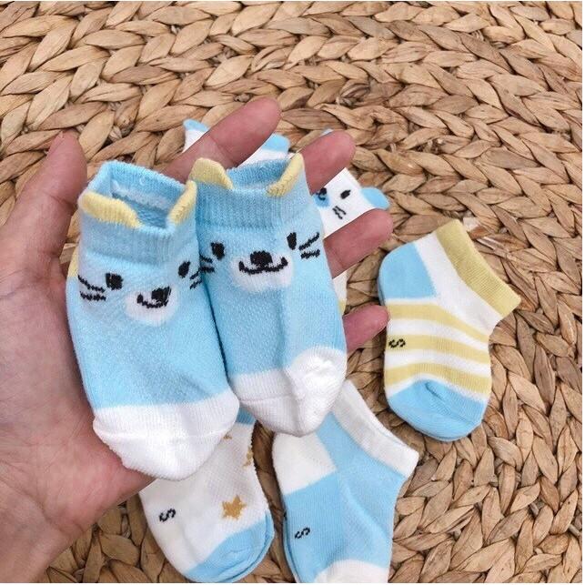 Bán Lẻ 2 Đôi Tất Lưới Cổ Ngắn Cute Cho Bé Trai Bé Gái