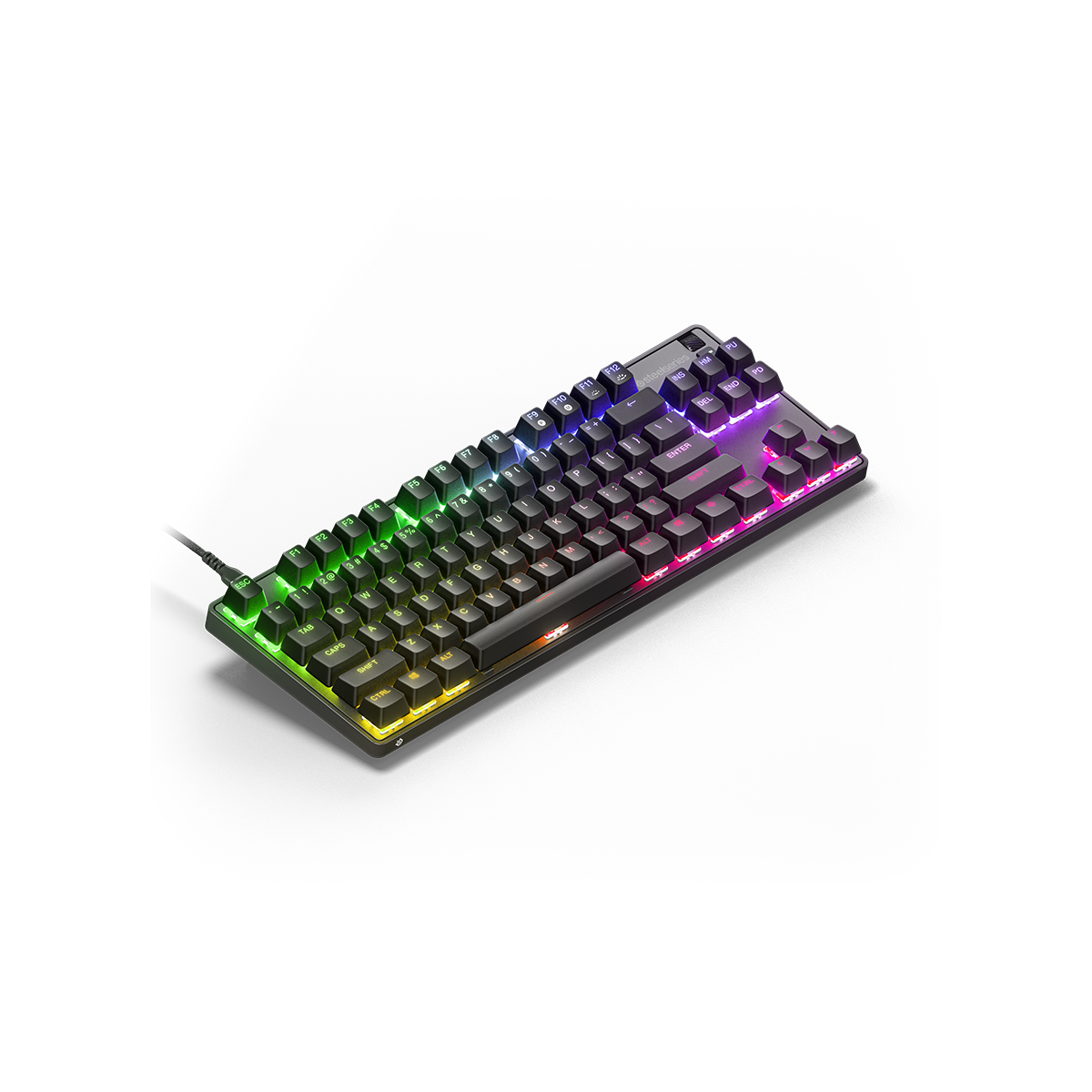 Bàn phím gaming có dây SteelSeries Apex 9 TKL màu đen, Led RGB, 100 triệu clicks, cáp tháo rời, Hàng chính hãng, Bảo hành 12 tháng