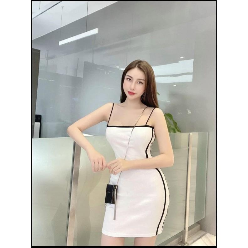 Váy 2 dây quai ngang viền thể thao thời trang XIXO - DAM0048