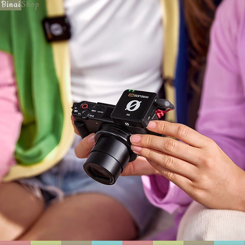 Rode Wireless ME - Micro Cài Áo Không Dây 2.4GHz, Tương Thích Nhiều Thiết Bị Cho Podcast, Quay Tiktok, Phỏng Vấn - Hàng chính hãng