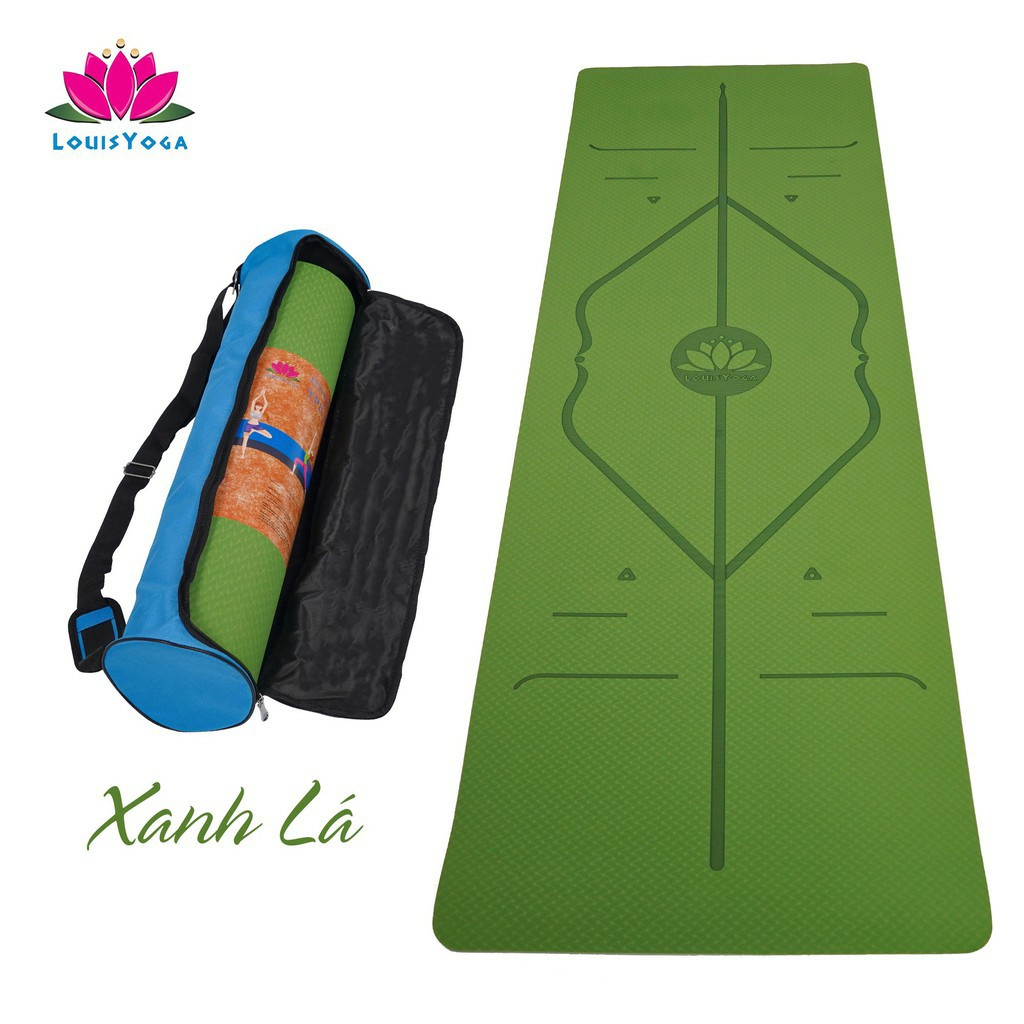 Thảm tập yoga 10mm chất liệu TPE an toàn khi sử dụng dộ bám cao - Thương hiệu LOUIS YOGA