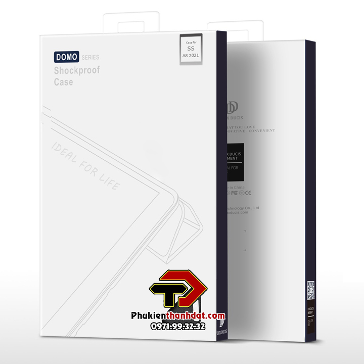 Bao da cho Samsung Galaxy Tab A8 10.5 inch 2022 X200 X205 chính hãng Dux Ducis Domo - Hàng chính hãng