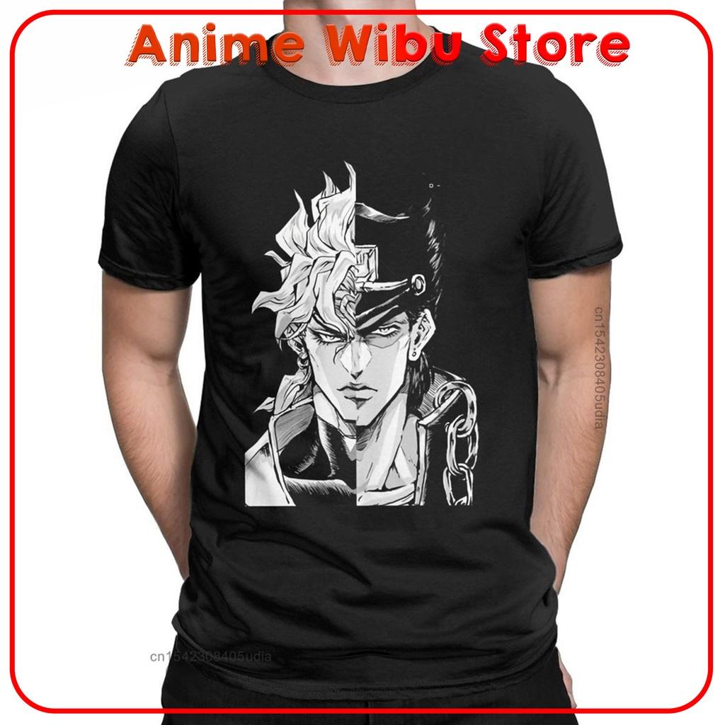 Áo thun in hình nhân vật Crew Neck Dio Brando Jotaro Kujo - Anime Jojo Bizarre Adventure