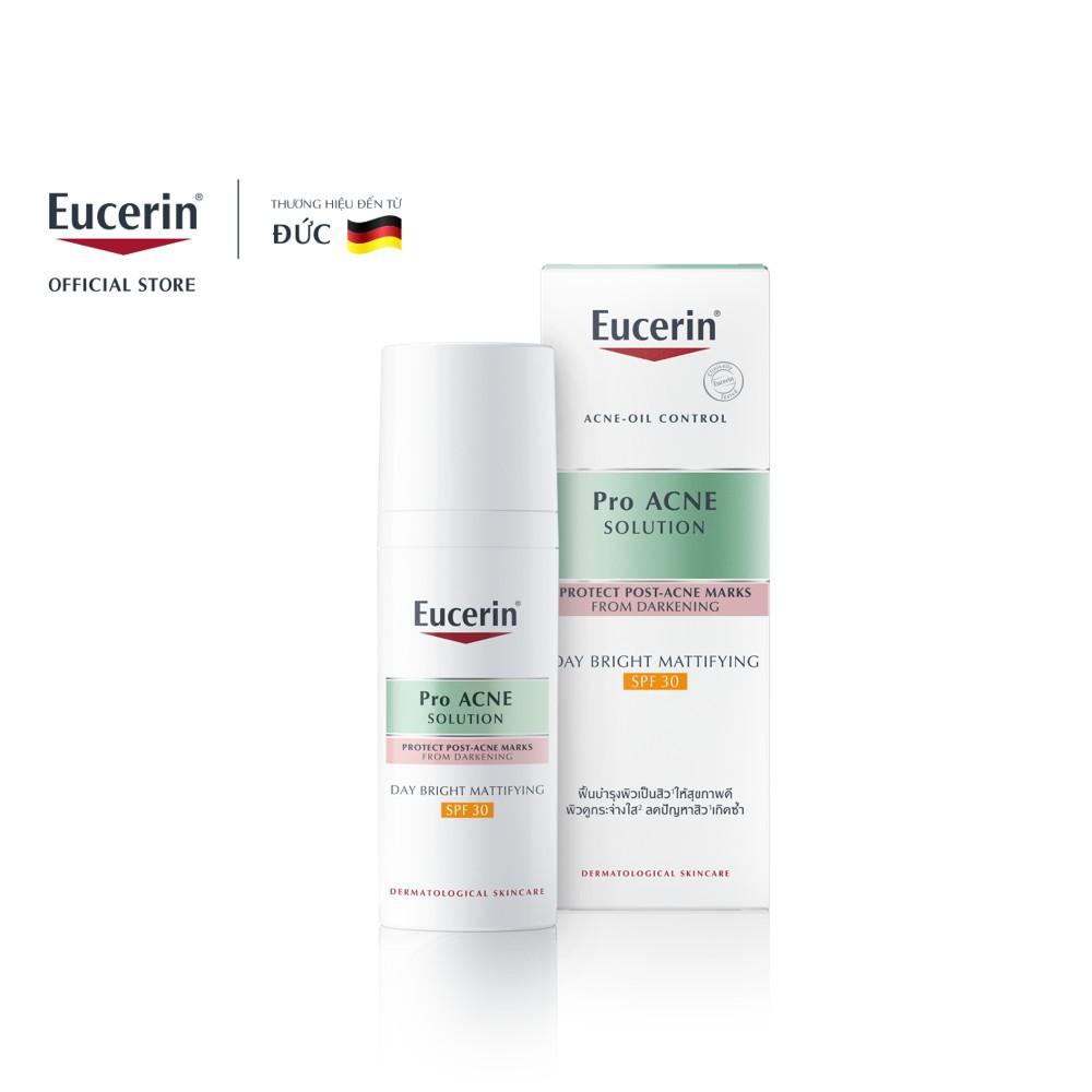 Kem Dưỡng Ban Ngày Cho Da Nhờn Mụn Eucerin Pro Acne Day Bright Mattifying SPF30 50ml