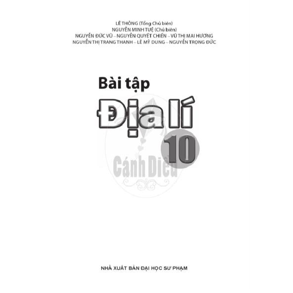 Bài Tập Địa Lí 10 - Cánh Diều