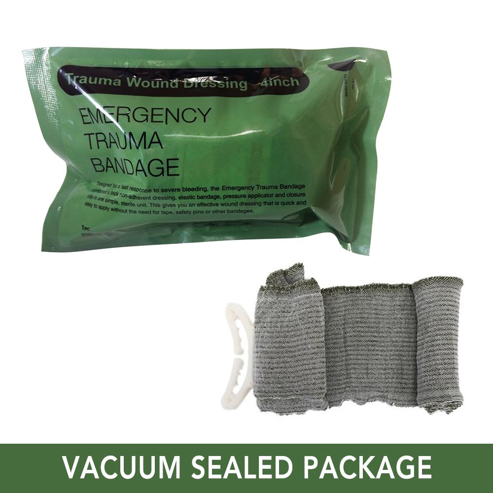 4'' / 6'' Israeli Emergency Trauma Bandage Tourniquet Outdoor Elastic Wound Dressing First Aid Bandage