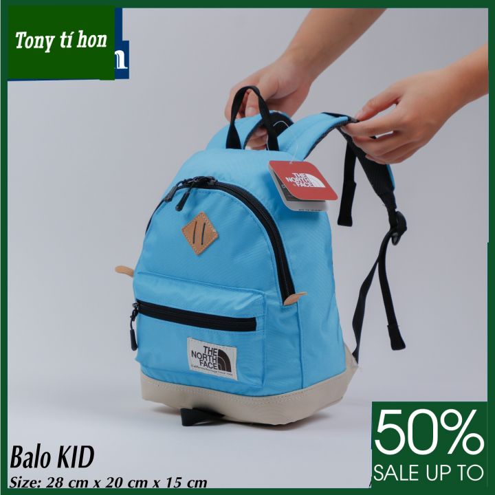 Tony tí hon -  Balo trẻ em THE NF BERKELEY BACKPACK chống thấm phụ liệu xịn - màu cam / vàng / xanh lam / đen / xanh nhạt