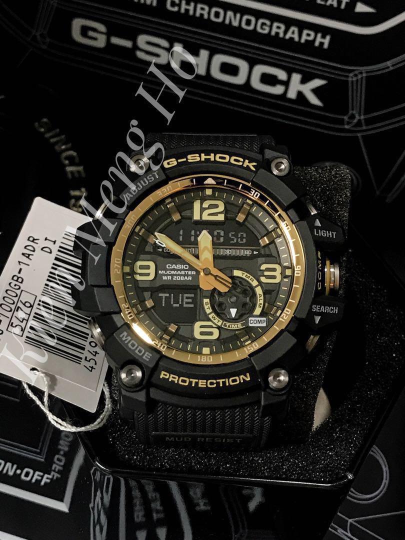 Đồng Hồ Nam Dây Nhựa Casio G-Shock GG-1000GB-1ADR Chính Hãng - Chống bùn - Đo nhiệt độ - La bàn - GG-1000GB-1A Mudmaster