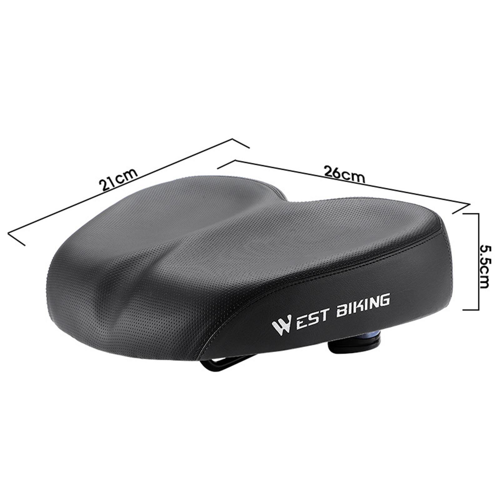 Dual Pad Bike Cushion Wide Comfort Saddle Seat Pad