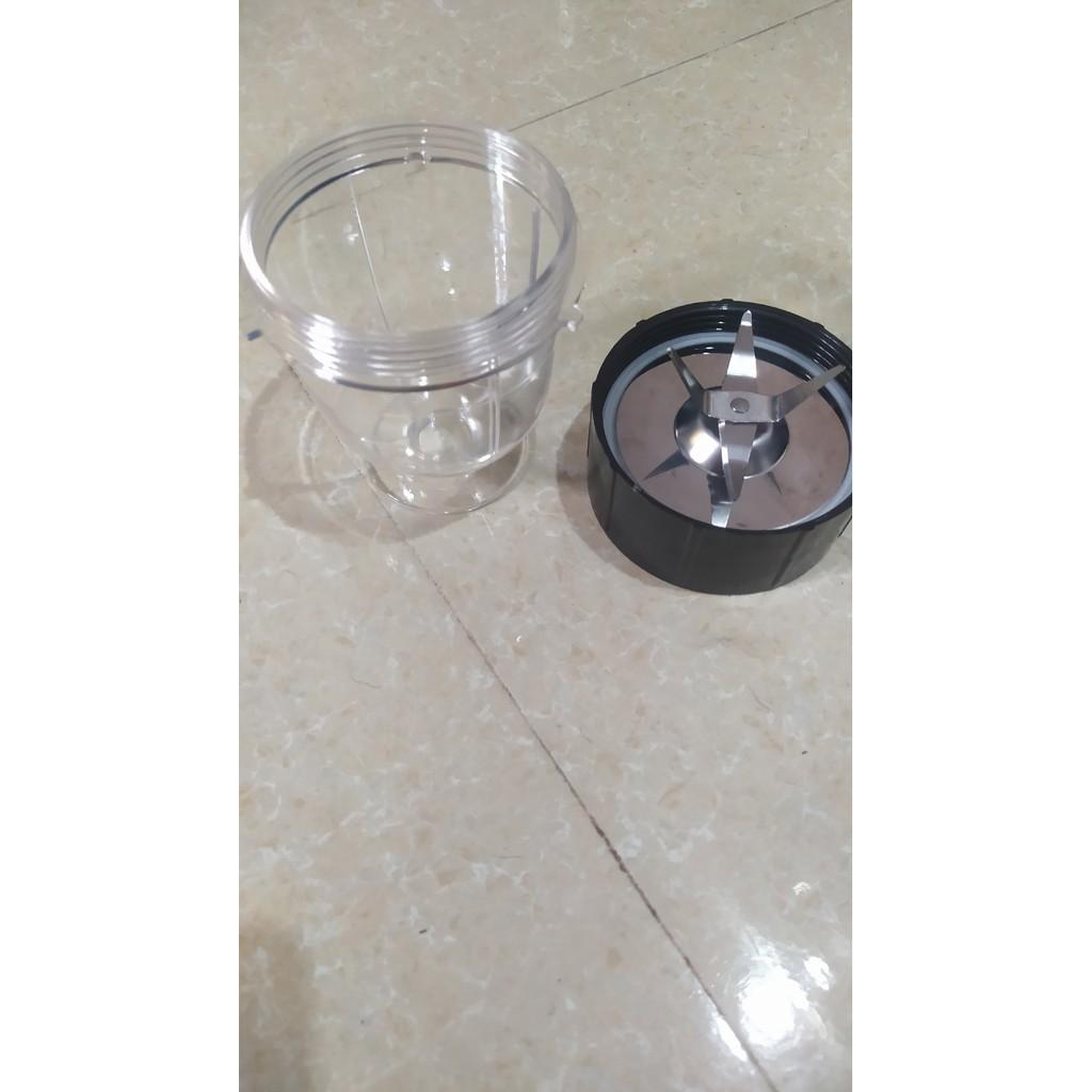 Bộ đế dao 4 lưỡi kèm cốc ngắn máy xay đa năng giá tốt -phukienmayxayhn1
