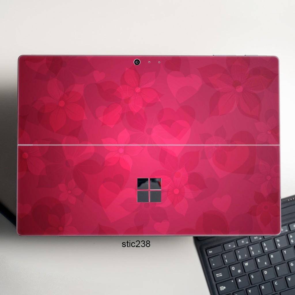 Skin dán hình Hoa văn sticker x38 cho Surface 3 2015; Go, Go 2, Go 3; Pro 2 3 4 5 6 7 8 X