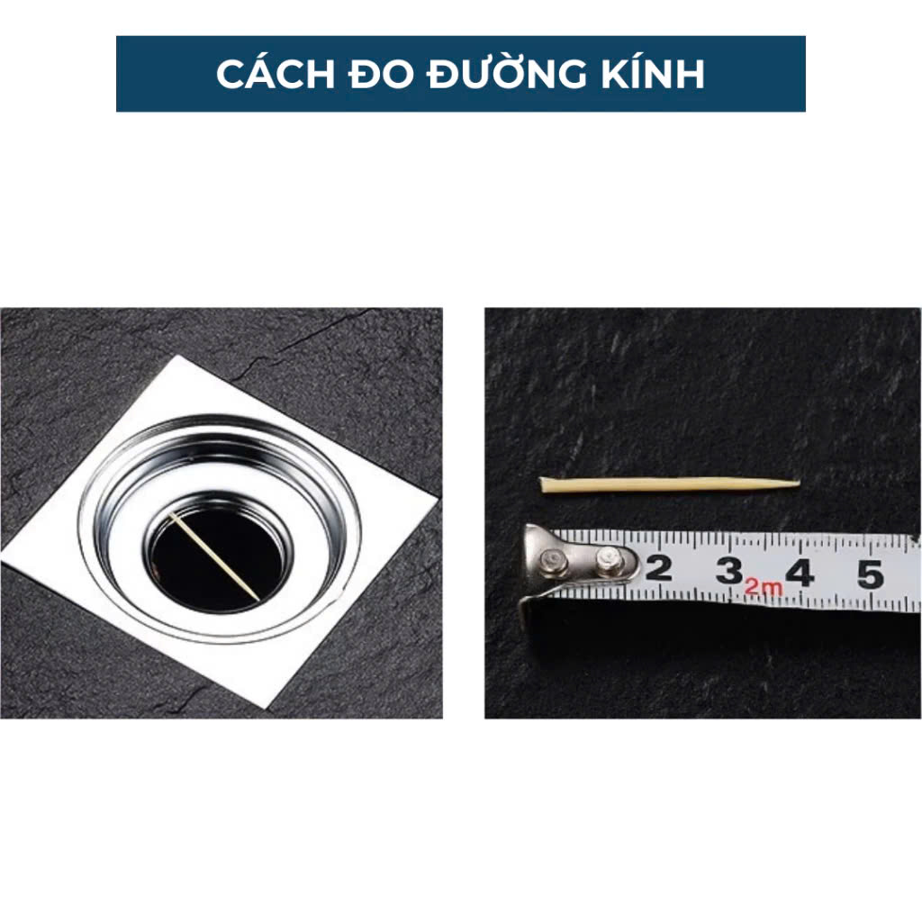 Phụ kiện ngăn mùi hôi nhà tắm lắp thoát sàn chống côn trùng bằng đồng kt 3.3cm đến 4.2cm