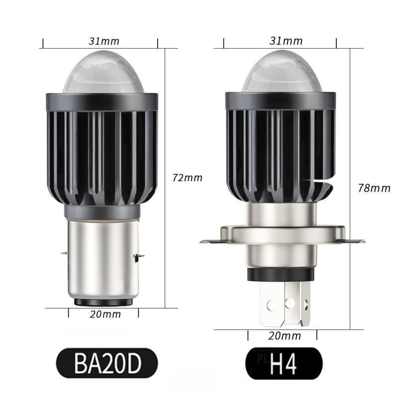 Đèn pha bóng LED mắt cá hai màu bằng thép tích hợp ống kính