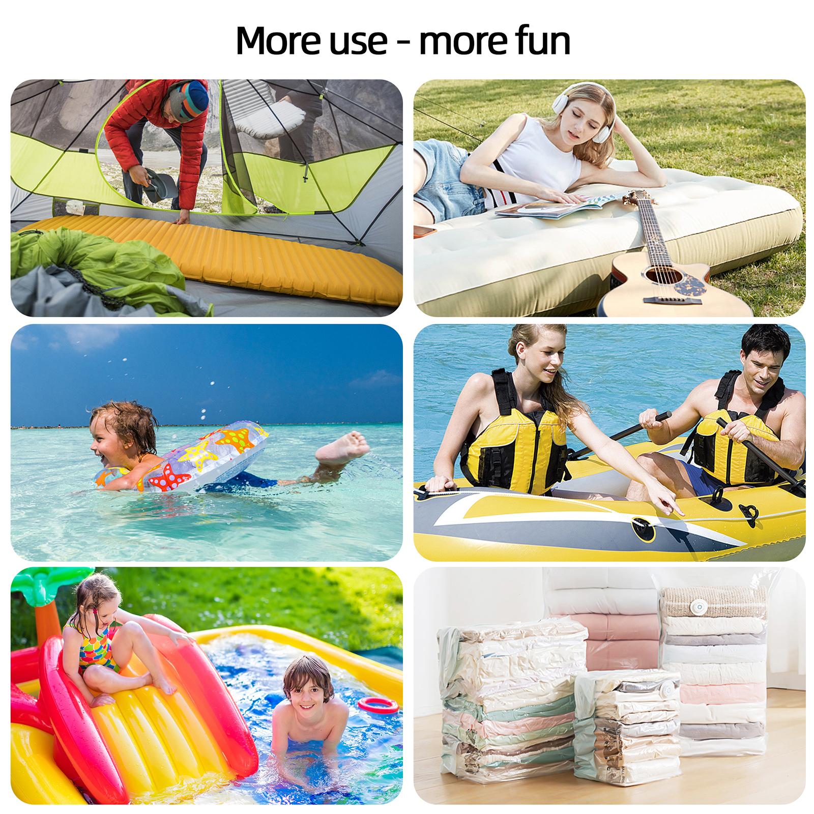 Máy Bơm Không Khí Điện Với 5 Vòi Usb Với Pin 2500Mah