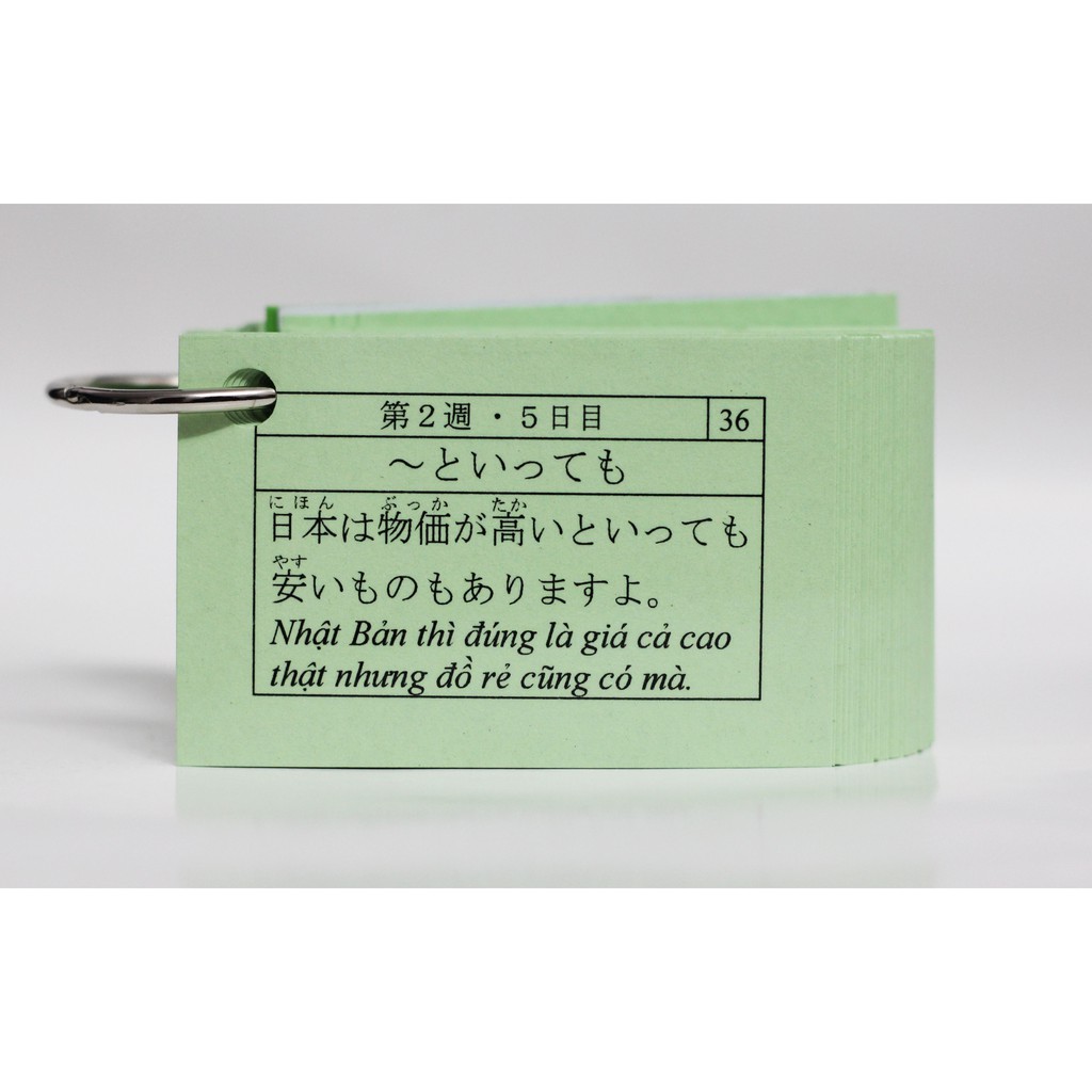 Flashcard Thẻ học tiếng Nhật JLPT N3 (Từ vựng, ngữ pháp, Hán tự)