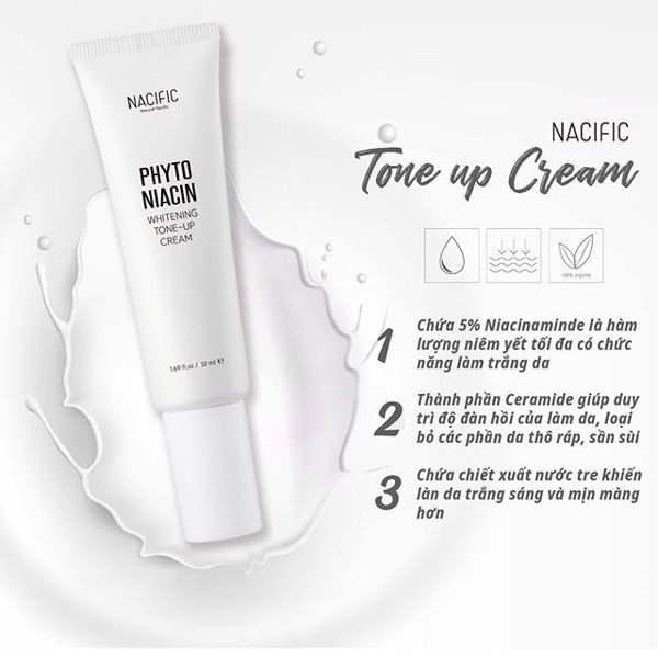 Kem Dưỡng Trắng Nacific Phyto Niacin Whitening Tone Up Cream 50ml