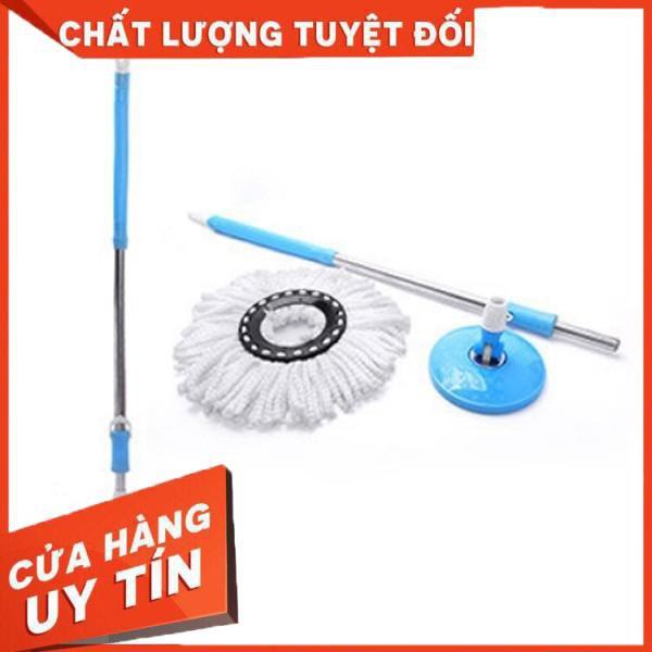 Bộ cán chổi lau nhà kèm bông lau , Bộ lau nhà san hô siêu sạch