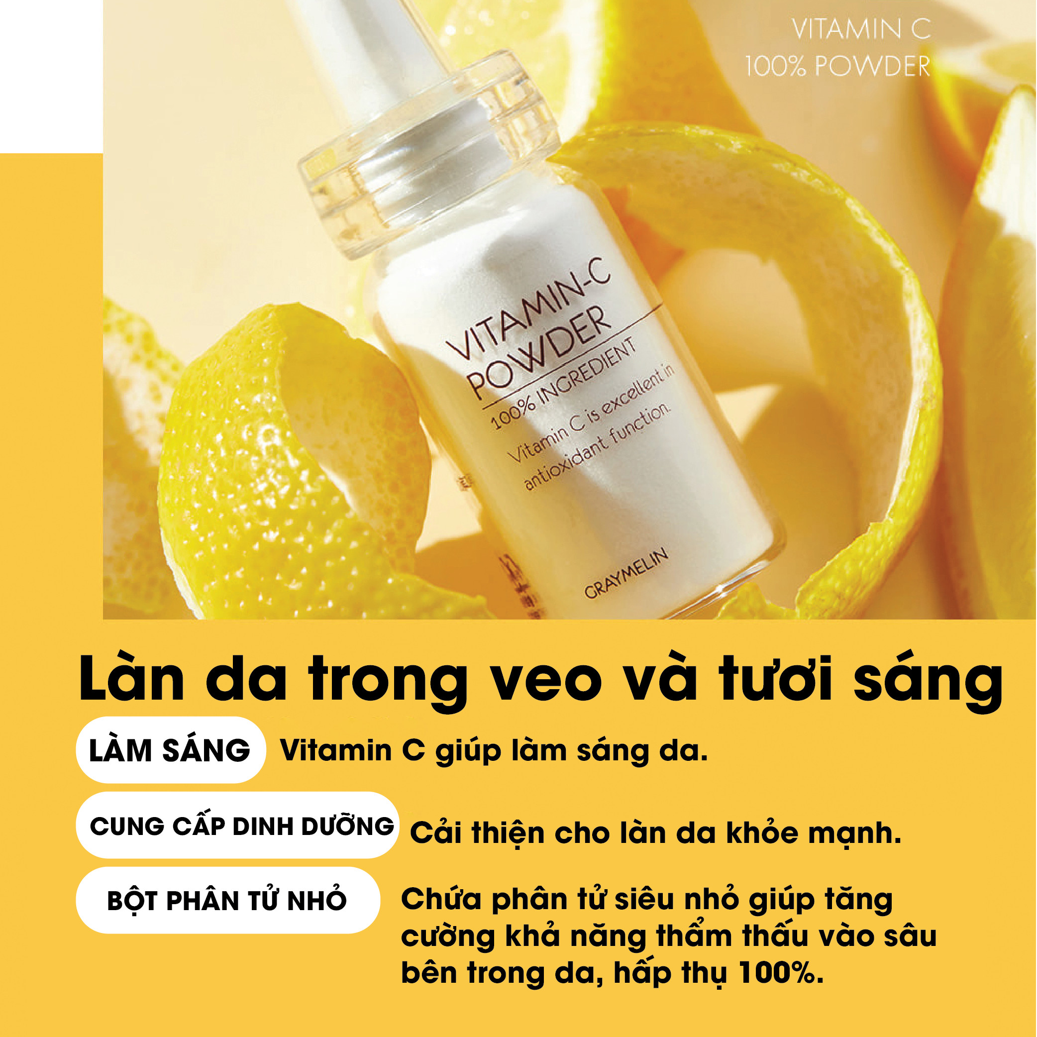 Bột Vitamin C Graymelin Vitamin C Powder 12g