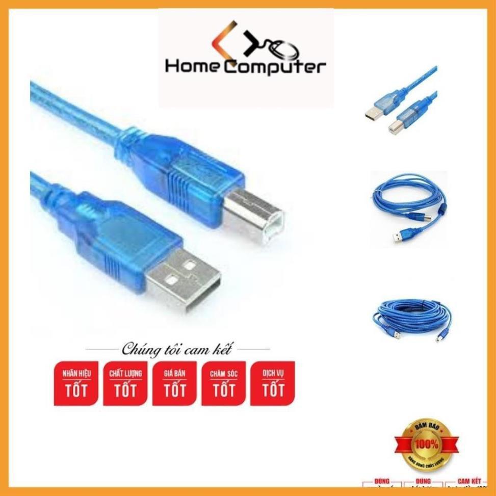 Dây cáp máy in 1.5m,3m,5m màu xanh chuẩn 2.0 hàng chất lượng - Home Computer